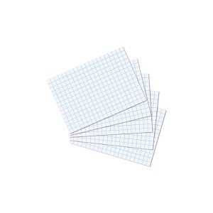 Herlitz - Karty do kartotéky, A8, biele, štvorček