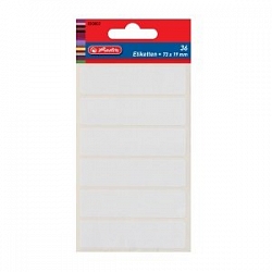 Herlitz - Etikety kancelárske biele 82x21mm