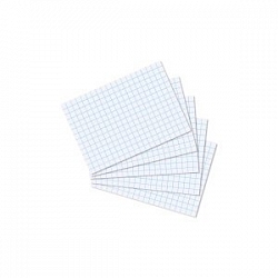 Herlitz - Karty do kartotéky, A8, biele, štvorček