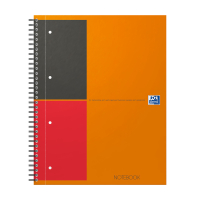 Blok špirálový Oxford International Notebook A4+/80 listov, linajkový, oranžový
