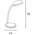 Unilux - Lampa stolná Unilux Tamy šedá