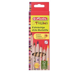 Herlitz - Pastelky 6 ks, Trilino, trojhranné