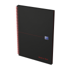 Oxford - Blok špirálový Oxford Black n'Red Notebook A4/70 listů, linajkový