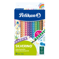 Pastelky Silverino silné 12 ks
