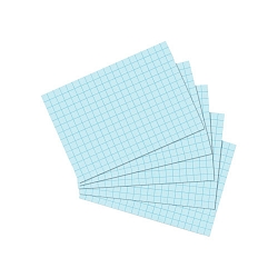Herlitz - Karty do kartotéky A7, modré, štvorček