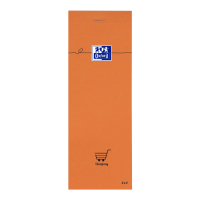 Zápisník Oxford Orange 7,4 x 21 cm/80 listov, štvorčekový