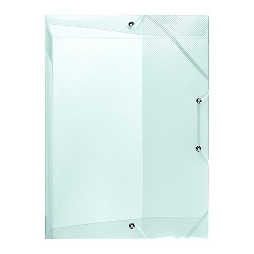 Herlitz - Box na spisy A4/ 4 cm, transparentná-bielá