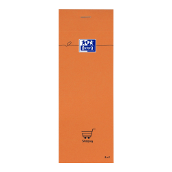 Oxford - Zápisník Oxford Orange 7,4 x 21 cm/80 listov, štvorčekový