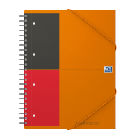 Blok špirálový Oxford International Meetingbook A4+/80 listov, linajkový, oranžový