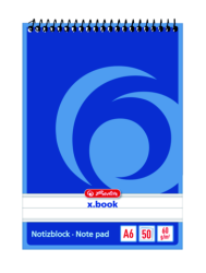 Herlitz - Špirálový blok A6 / 50 listov, linka