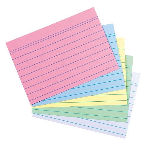 Herlitz - Karty do kartotéky, A7, mix farieb linka