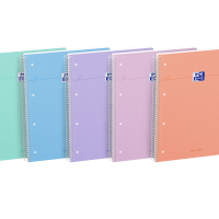 Blok špirálový Oxford Smart A4+/80 listov, linajkový, mix