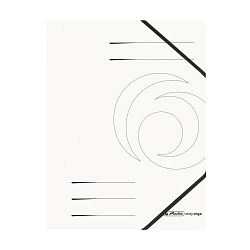 Herlitz - Dosky A4 prešpánové s gumou,bielá