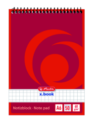Herlitz - Špirálový blok A6 / 50 listov, štvorček