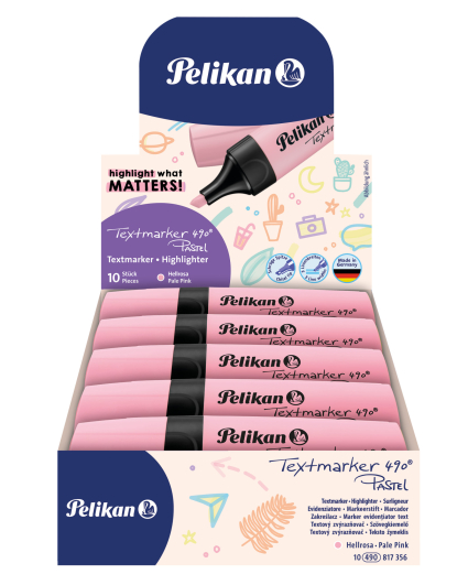 Pelikan - Zvýrazňovač 490 Pastelový ružový