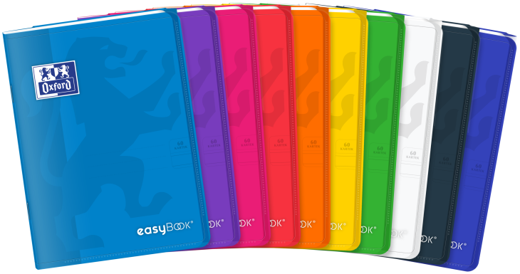 Oxford - Zošit Oxford Easybook A4/60 listov, linajkový, mix