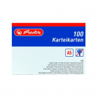 Herlitz - Karty do kartotéky A5, biele, linka