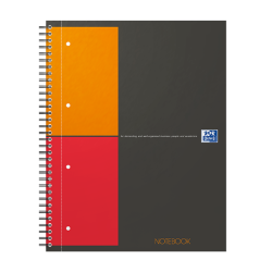 Oxford - Blok špirálový Oxford International Notebook A4+/80 listov, štvorčekový