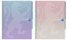 Oxford - Blok špirálový Oxford Projectbook A4/80 listov, štvorčekový, mix
