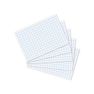 Herlitz - Karty do kartotéky A7, biele, štvorček