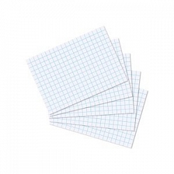 Herlitz - Karty do kartotéky A7, biele, štvorček