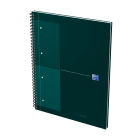 Oxford - Blok špirálový Oxford International Notebook A4+/80 listov, štvorčekový, zelený