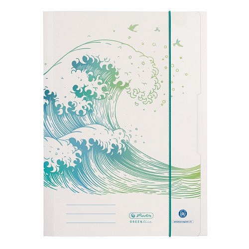 Herlitz - Dosky A4 s gumou, GreenLine