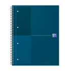 Oxford - Blok špirálový Oxford International Notebook A4+/80 listov, linajkový, petrolejový