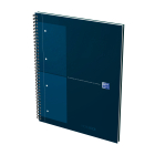 Oxford - Blok špirálový Oxford International Notebook A4+/80 listov, štvorčekový, petrolejový