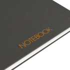 Oxford - Blok špirálový Oxford International Notebook A5+/80 listov, štvorčekový, sivý