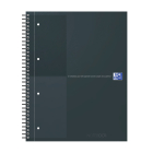 Oxford - Blok špirálový Oxford International Notebook A4+ú80 listov, linajkový, čierny