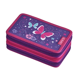 Herlitz - Plný peračník, 3 poschodia, Motýľ