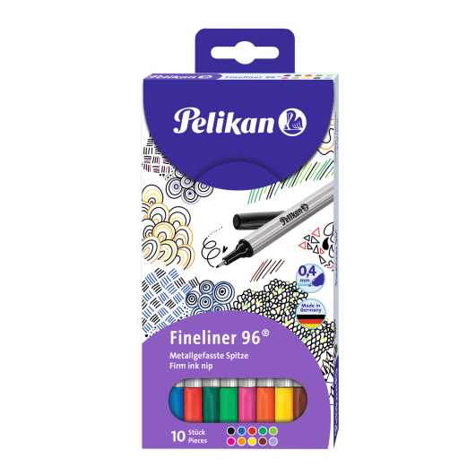 Pelikan - Fineliner 96 10 farieb