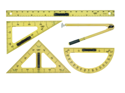 Linex - Pravítko tabuľová sada rysovacích pomôcok LINEX
