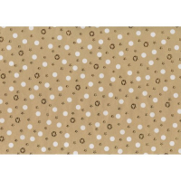 Papier darčekový vianočný 1 mx70 cm, mini vločky perleťový zlatý
