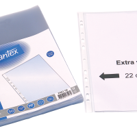 Obal prospektový A4 rozšírený Bantex, typ U, 100 my, 50 ks, orange peel.