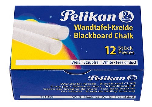 Pelikan - Školská krieda Pelikan 12 ks, biela