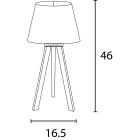 Unilux - Lampa stolná Unilux Katy biela